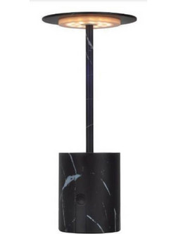 Φωτιστικό γραφείου led 22cm σκούρο μάρμαρο 2W θερμό φως 3000Κ 216lumens επαναφορτιζόμενο μπαταρίας επιτραπέζιο τύπου μανιτάρι ντιμαριζόμενο (dimmable)