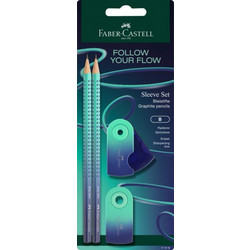Faber-Castell - Grip Sleeve FLOW - Buzzing Blue (117018)