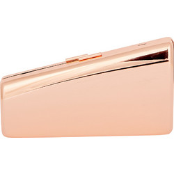 Τσαντάκι clutch γυαλιστερό μεταλλικό 21x12cm σε xρώμα ρόζ xρυσό
