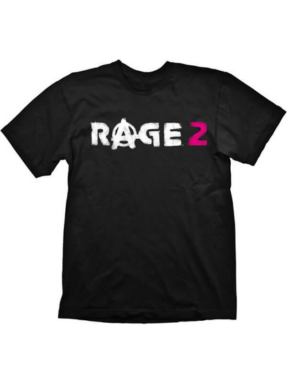 RAGE 2 T-SHIRT LOGO BLACK, SIZE S