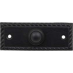 Roline K397 Κουδούνι από Ορείχαλκο Μαύρο Ματ 80x30mm