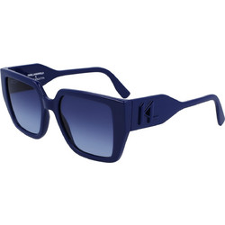 Karl Lagerfeld KL6098S 400 Ανδρικά Γυαλιά Ηλίου Τετράγωνα Κοκάλινα Μαύρα με Μαύρο Degradee Φακό