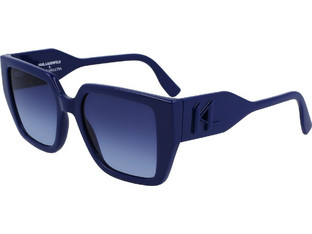 Karl Lagerfeld KL6098S 400 Ανδρικά Γυαλιά Ηλίου Τετράγωνα Κοκάλινα Μαύρα με Μαύρο Degradee Φακό