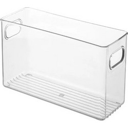 UNBRANDED Δοχείο οργάνωσης ψυγείου HUH-0032, 26 x 15.5 x 9cm, διάφανο