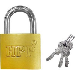 HPP HPP λουκέτο πέταλο με κλειδί CTL-0041, 38mm, μεταλλικό