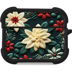Sonique 3D Flower Series Θήκη Σιλικόνης για AirPods Pro 3 Πράσινο