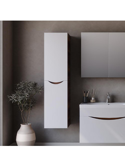 Στήλη SMILE Λευκό / Barok MDF 18mm Λάκα 34 3CSMI034WBM κρεμαστή Martin