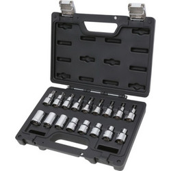 BETA BW 923E-FTX/C17 - B009236017 Συλλογή 1/2'' με 17 καρυδάκια με μύτη για βίδες Torx(R) σε πλαστική κασετίνα