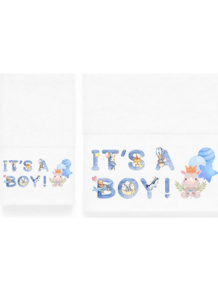 Astron It's Boy Σετ Βρεφικές Πετσέτες 2τμχ 500gr/m² 77793