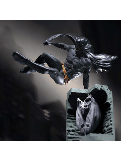 Φιγούρα Batman Jump Pose Digital Sculpture 3D εκτυπωμένη