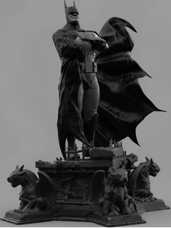 Φιγούρα Batman 3D Model Stand on Demon Base 3D εκτυπωμένη