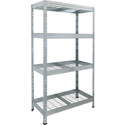 AR Shelving Ράφι Μεταλλικό με 4 Ράφια Συρμάτινα Π1200 x Β450 x Υ1800 300kg/Ράφι 18012045