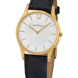 Jacques Lemans London Γυναικείο Ρολόι με Μαύρο Δερμάτινο Λουράκι 1-1944D