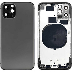 Γνήσιο Καπάκι Μπαταρίας - Πλαίσιο iPhone 11 Pro Original Housing - Frame Silver i11pro