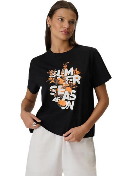 4F Γυναικείο T-shirt 4FWSS26TTSHF2721-20S Μάυρο