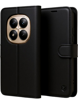 Techsuit Leather Folio Black (Xiaomi Redmi Note 15 Pro+ 5G / Poco M8 Pro 5G)