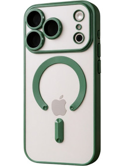 Techsuit Luxury Crystal MagSafe Back Cover Light Green (iPhone 17 Pro Max / 18 Pro Max)