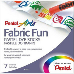 Παστέλ για ύφασμα 7 χρωμάτων Pentel PTS-7