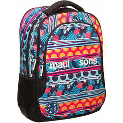 Maui & Sons Polka Σχολική Τσάντα Πλάτης Δημοτικού Πολύχρωμη 339-89031