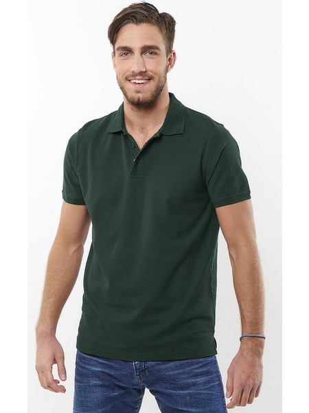 Cotton Point Big Size Ανδρική Μπλούζα Polo Πράσινη