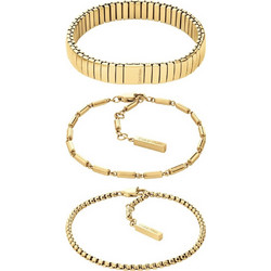 CALVIN KLEIN 3 Piece Set Stacked Bracelets Γυναικείο Βραχιόλι Χρυσό 35000838