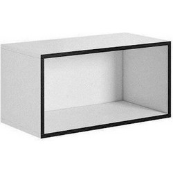 Cama open storage cabinet ROCO RO4 75/37/37 white/black