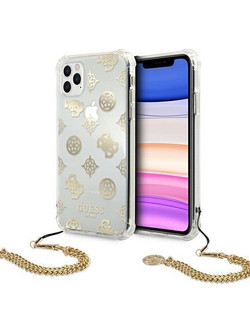 Guess Peony Chain Collection iPhone 11 Pro Case - Gold