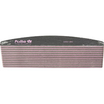 Pollie Λίμα Νυχιών BLACK Half Moon 06002 100/180 - 12 τεμάχια