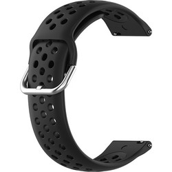 Techsuit Watchband W004 Λουράκι Σιλικόνης Black (Universal 22mm)