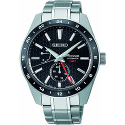Seiko Presage Ανδρικό Ρολόι Αυτόματο με Ασημί Μεταλλικό Μπρασελέ SPB221J1