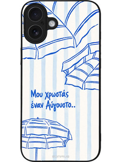 Sonique Stripe Stories Series Θήκη με Σχέδιο «Αύγουστος» (iPhone 16 Plus)