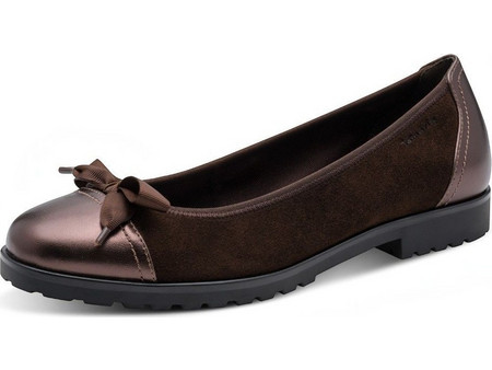 Μπαλαρίνα δερμάτινη Comfort Tamaris