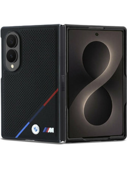 BMW M Leather Perforated MagSafe Θήκη Black (Samsung Galaxy Z Fold 8)