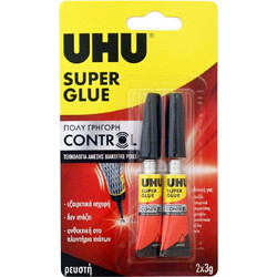 Κόλλα Uhu Glue Control 2x3gr (7006870)