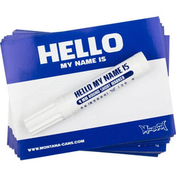 MONTANA Hello My Name Is Stickers Blue
