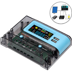 Ρυθμιστής Φόρτισης Ηλιακού Πάνελ PWM 12/24V 20A με Ψηφιακή Οθόνη και 2 Θύρες USB-A TS2420Z Tian Star