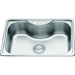 Gloria Finox Monos Ένθετος Νεροχύτης Inox Σατινέ 75x48cm