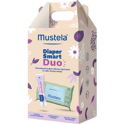 Mustela Smart Duo Κρέμα Αλλαγής Πάνας 50ml + Μωρομάντηλα 60τμχ