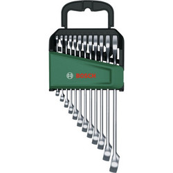 Bosch Powertools Ring-/Maulschlussel Set, 12St (Mit Organizer)
