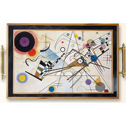 Δίσκος Σερβιρίσματος 244KNG1263 50x29x3,5cm Multi Aberto Design Γυαλί