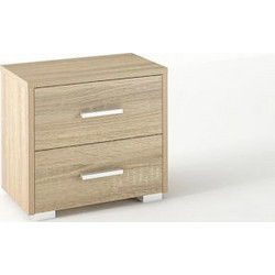 Κομοδίνο Ξύλινο Σε Χρώμα Δρύς 50x48x35 Νο7 03828