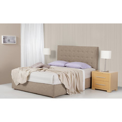 Linea Strom Milva Κρεβάτι Υπέρδιπλο Υφασμάτινο 160x200cm