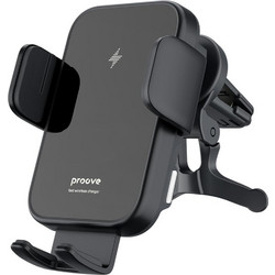 Βάση-Φορτιστής Κινητού Proove Air Vent Automatic Arms 4.0"-6.9" Wireless Charging 15W Triple Clamp Black