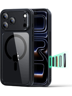 ESR Classic Hybrid HaloLock MagSafe Back Cover Clear Black (iPhone 18 Pro Max / 17 Pro Max)