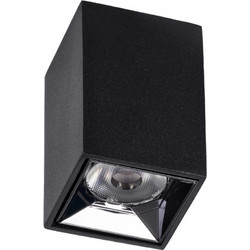 kelvo LUMINAR KLV-101-0323 Φωτιστικό Downlight Σποτ LED 3W 405lm 36 AC 220-240V IP20 Θερμό Λευκό 2700K - Osram SMD Chip & TUV SUD Driver - Μαύρο Ματ - Μ4.2 x Π4.2 x Υ6.6cm