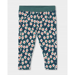 BOBOLI Fleece trousers floral for girl -BCI - 334033 - ΚΟΡΙΤΣΙ - GREEN
