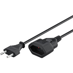 GOOBAY μπαλαντέζα προέκταση ρεύματος 50510, Europlug, 2x 0.75mm 5m, μαύρη