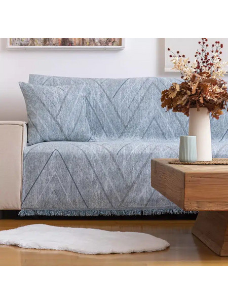Borea Ριχτάρι Σενίλ Πολυθρόνας Venti 180 x 180 cm Μέντα