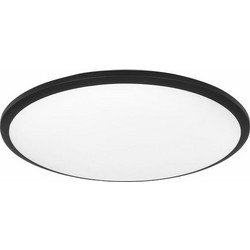 3322 ΠΛΑΦΟΝΙΕΡΑ ΟΡΟΦΗΣ LED 36W 4000Κ ΜΑΥΡΗ ΣΤΡΟΓΓΥΛΗ ΣΤΕΓΑΝΗ SPOTLIGHT