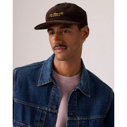 Levi's Ανδρικό Καπέλο Jockey Κοτλέ Καφέ 007YN